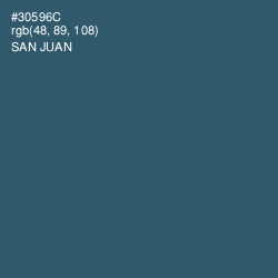#30596C - San Juan Color Image
